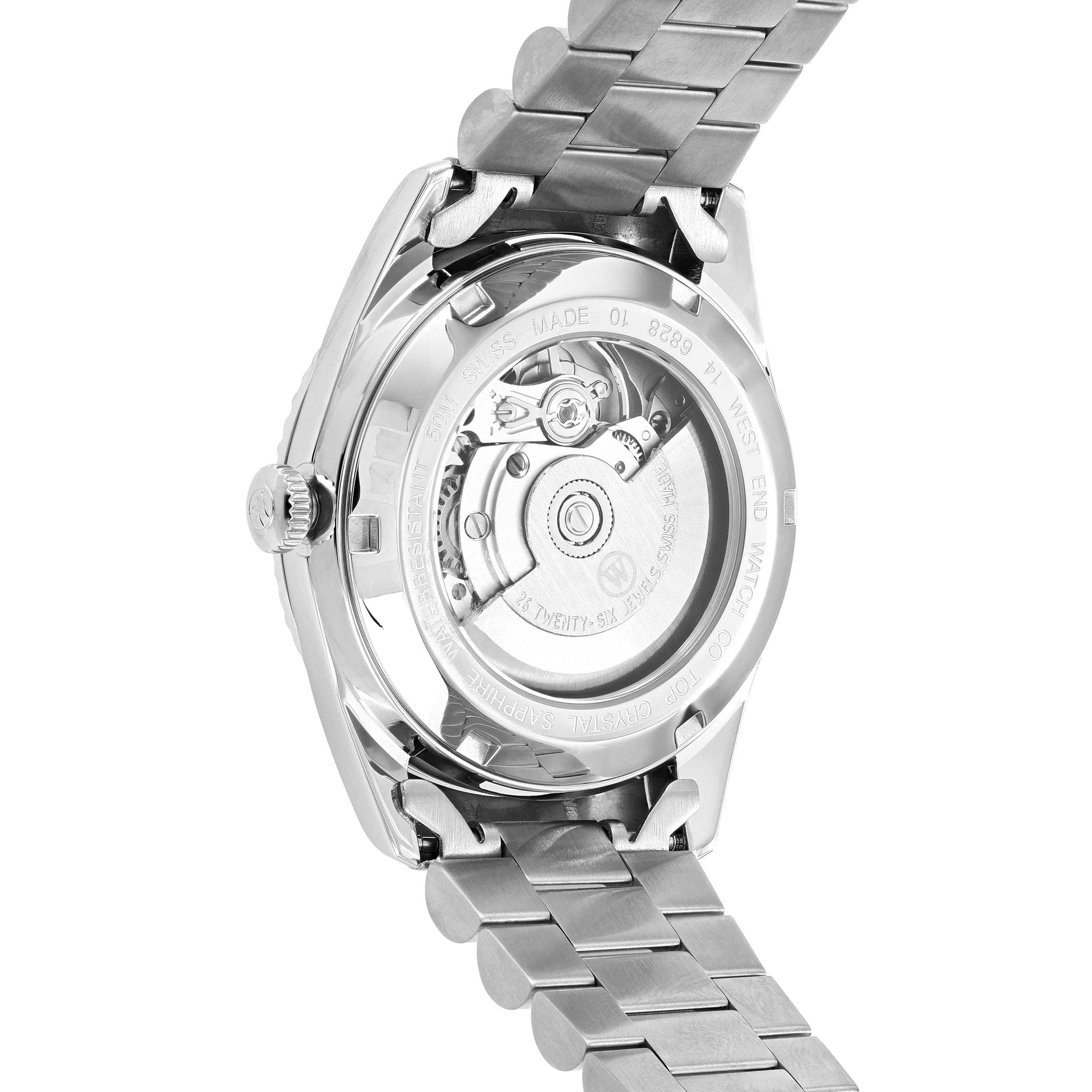 THE CLASSICS 37 - BLACK DIAL WITH ZIRCONE STONES