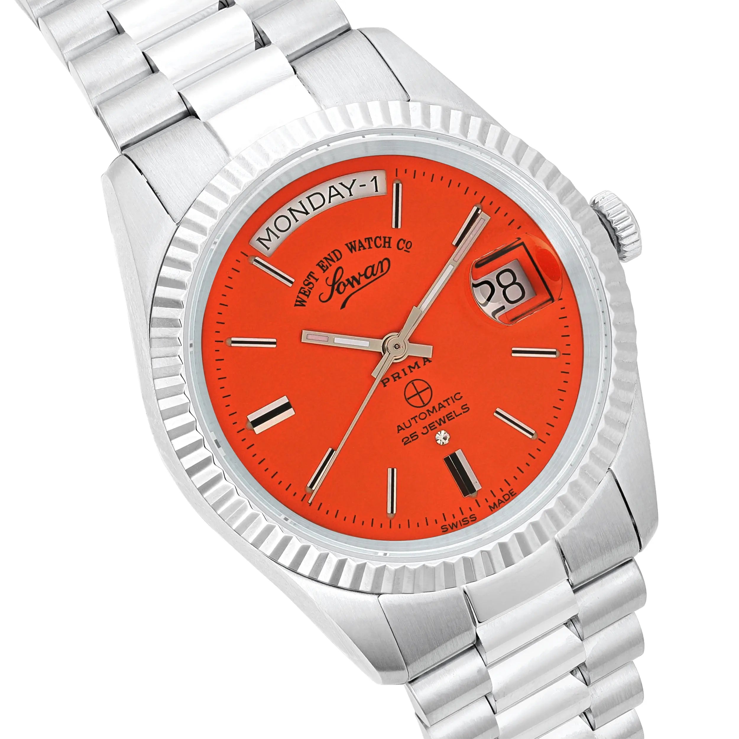 THE CLASSICS 37 - ORANGE DIAL W/ SS INDICES