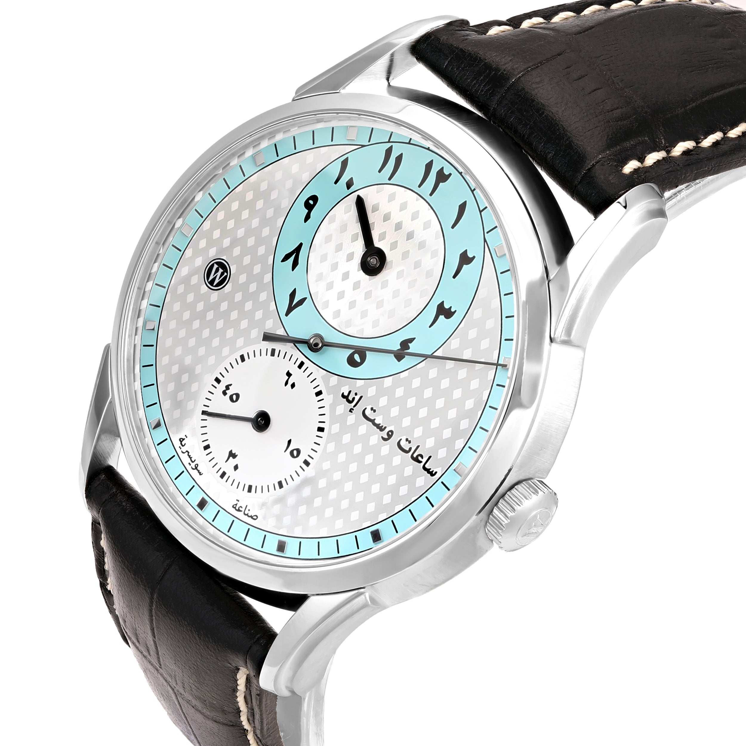 REGULATOR - SILVER PATTERNED TURQUOISE DIAL