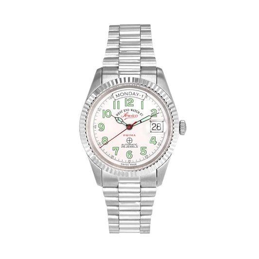 CLASSICS 37 - WHITE DIAL WITH LUMINESCENT GREEN NUMERALS