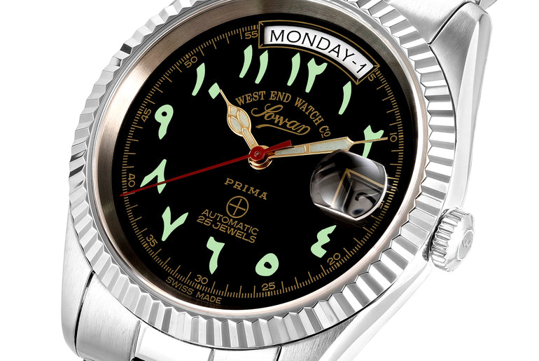 THE CLASSICS 37 - BLACK DIAL WITH LUMINESCENT EASTERN ARABIC NUMERALS