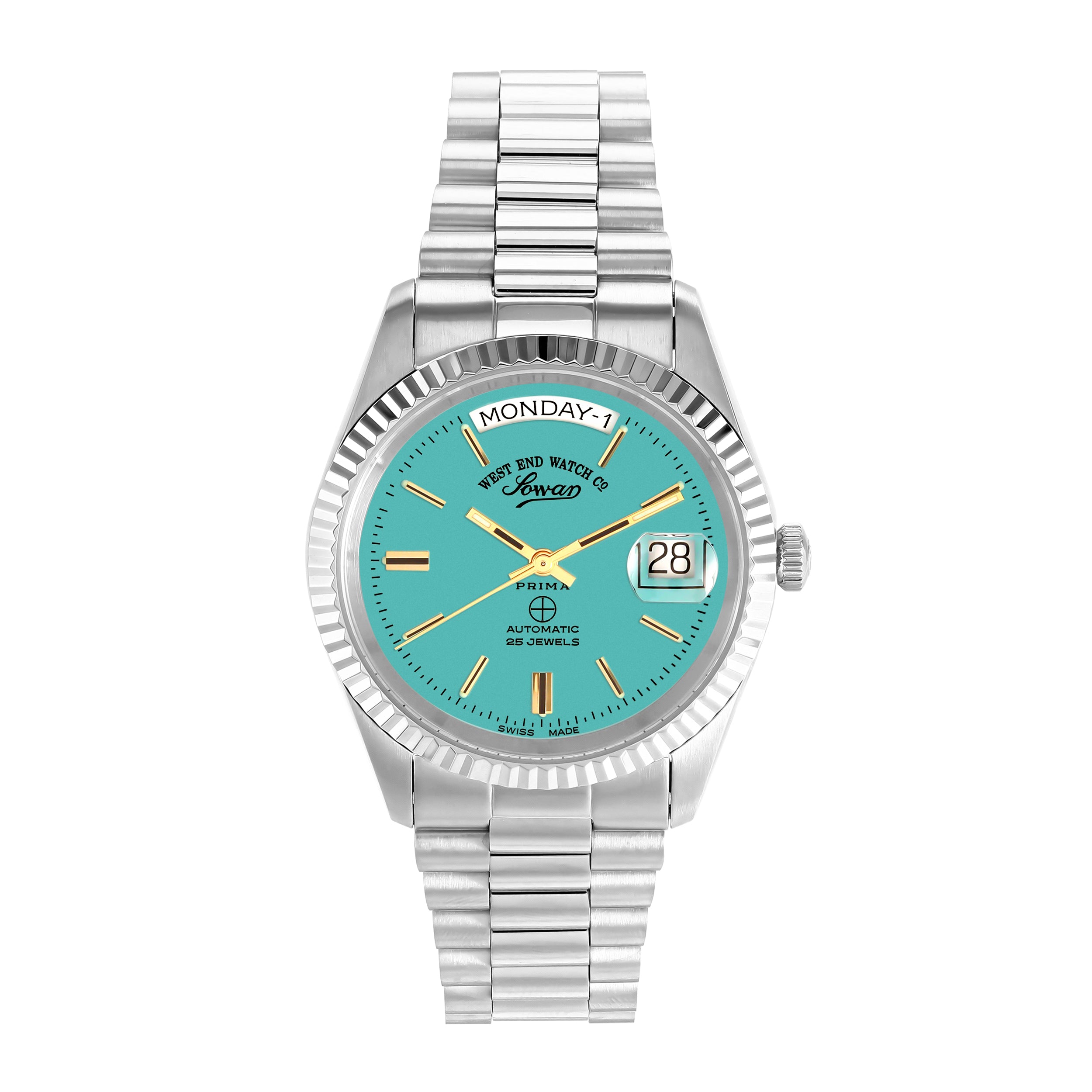 THE CLASSICS 37 - TURQUOISE DIAL WITH GOLD INDICES