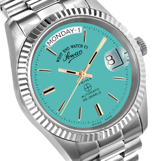 THE CLASSICS 37 - TURQUOISE DIAL WITH GOLD INDICES