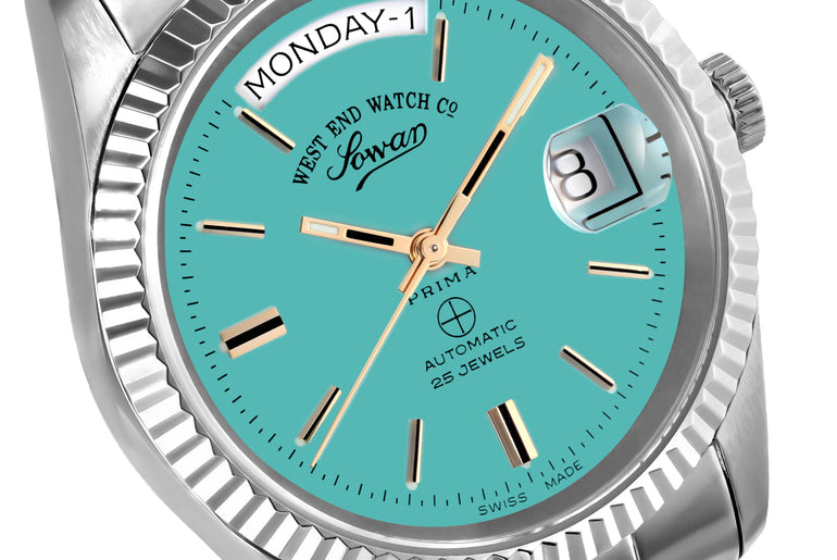 THE CLASSICS 37 - TURQUOISE DIAL WITH GOLD INDICES