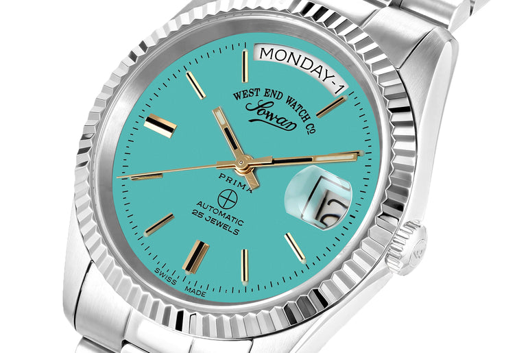 THE CLASSICS 37 - TURQUOISE DIAL WITH GOLD INDICES