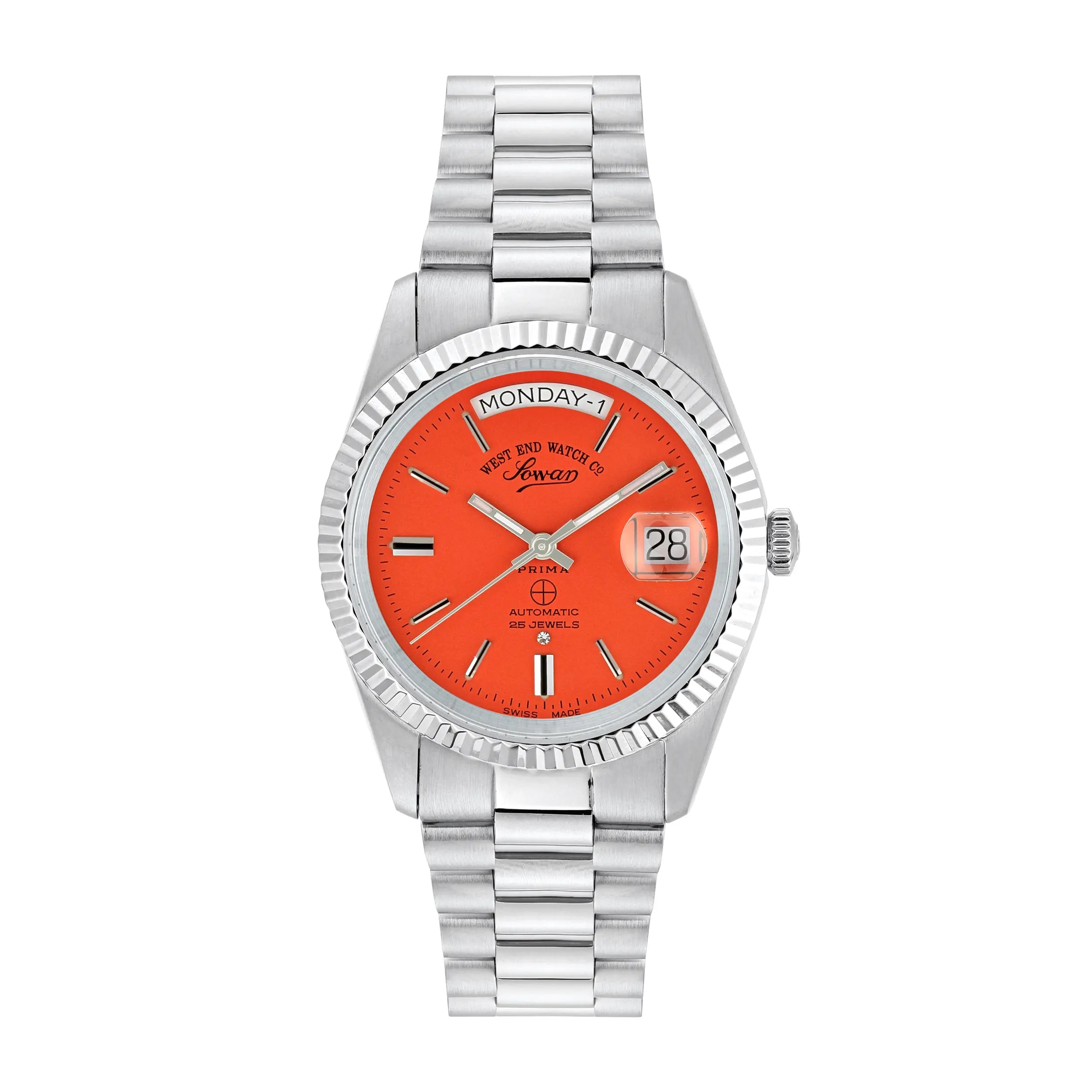 THE CLASSICS 37 - ORANGE DIAL W/ SS INDICES