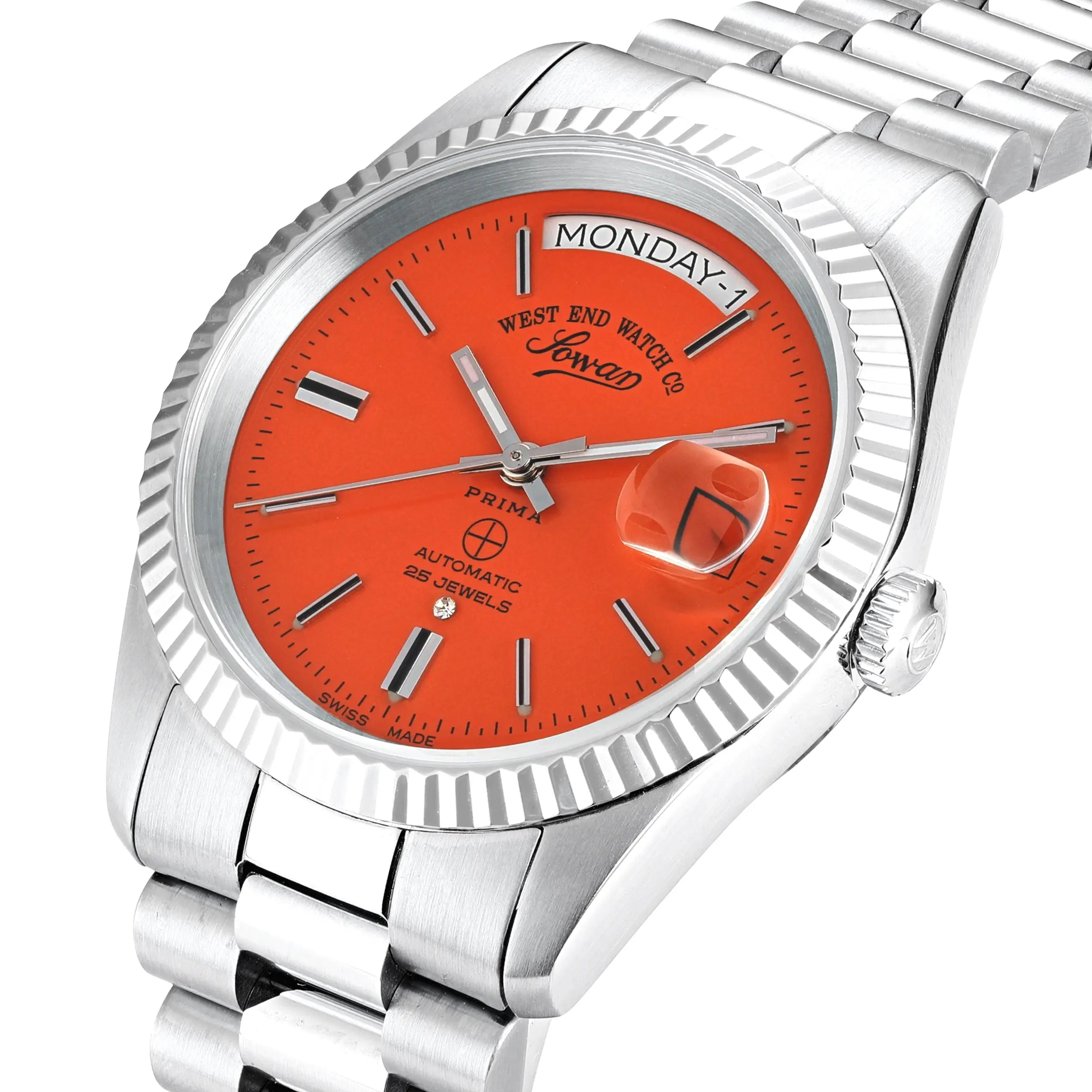 THE CLASSICS 37 - ORANGE DIAL W/ SS INDICES