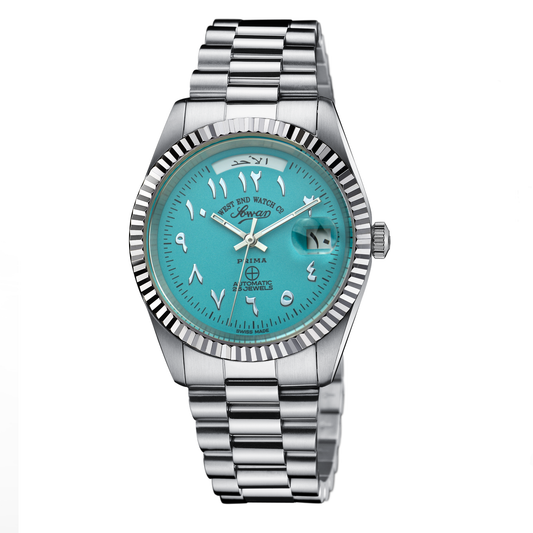 THE CLASSICS 37 - TURQUOISE DIAL WITH SS EASTERN ARABIC NUMERALS