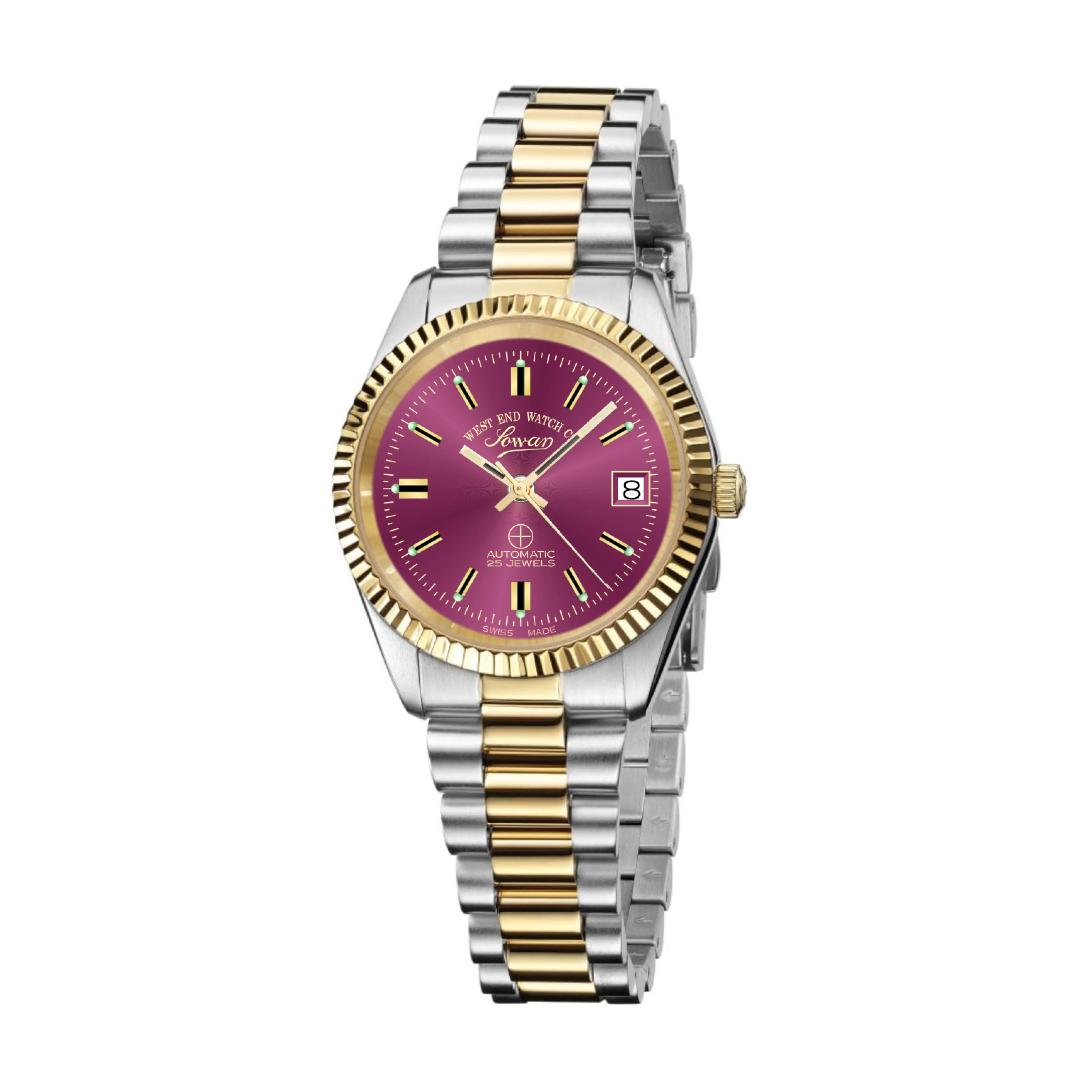 THE CLASSICS 26 - CHERRY MAROON DIAL WITH GOLD INDICES