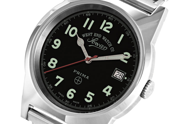 SOUQ - BLACK DIAL WITH LUMINESCENT GREEN NUMERALS