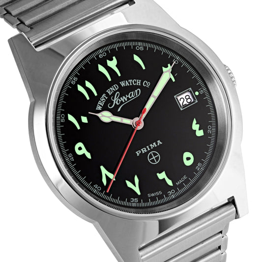 SOUQ - BLACK DIAL WITH LUMINESCENT EASTERN ARABIC NUMERALS