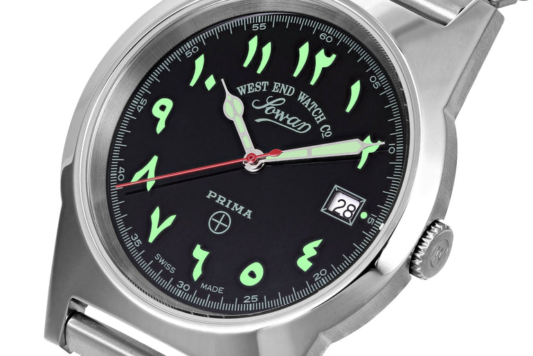 SOUQ - BLACK DIAL WITH LUMINESCENT EASTERN ARABIC NUMERALS