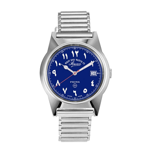 SOUQ - BLUE DIAL WITH LUMINESCENT EASTERN ARABIC NUMERALS