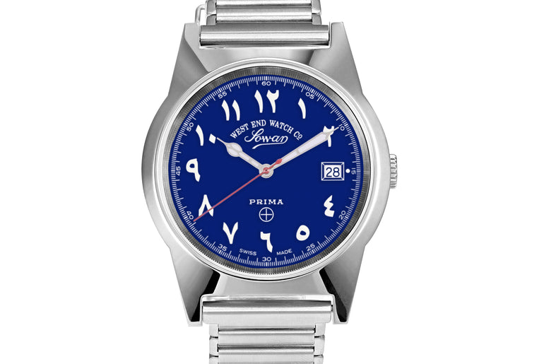 SOUQ - BLUE DIAL WITH LUMINESCENT EASTERN ARABIC NUMERALS