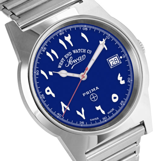 SOUQ - BLUE DIAL WITH LUMINESCENT EASTERN ARABIC NUMERALS