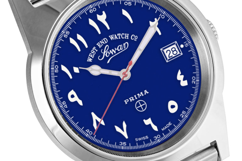 SOUQ - BLUE DIAL WITH LUMINESCENT EASTERN ARABIC NUMERALS