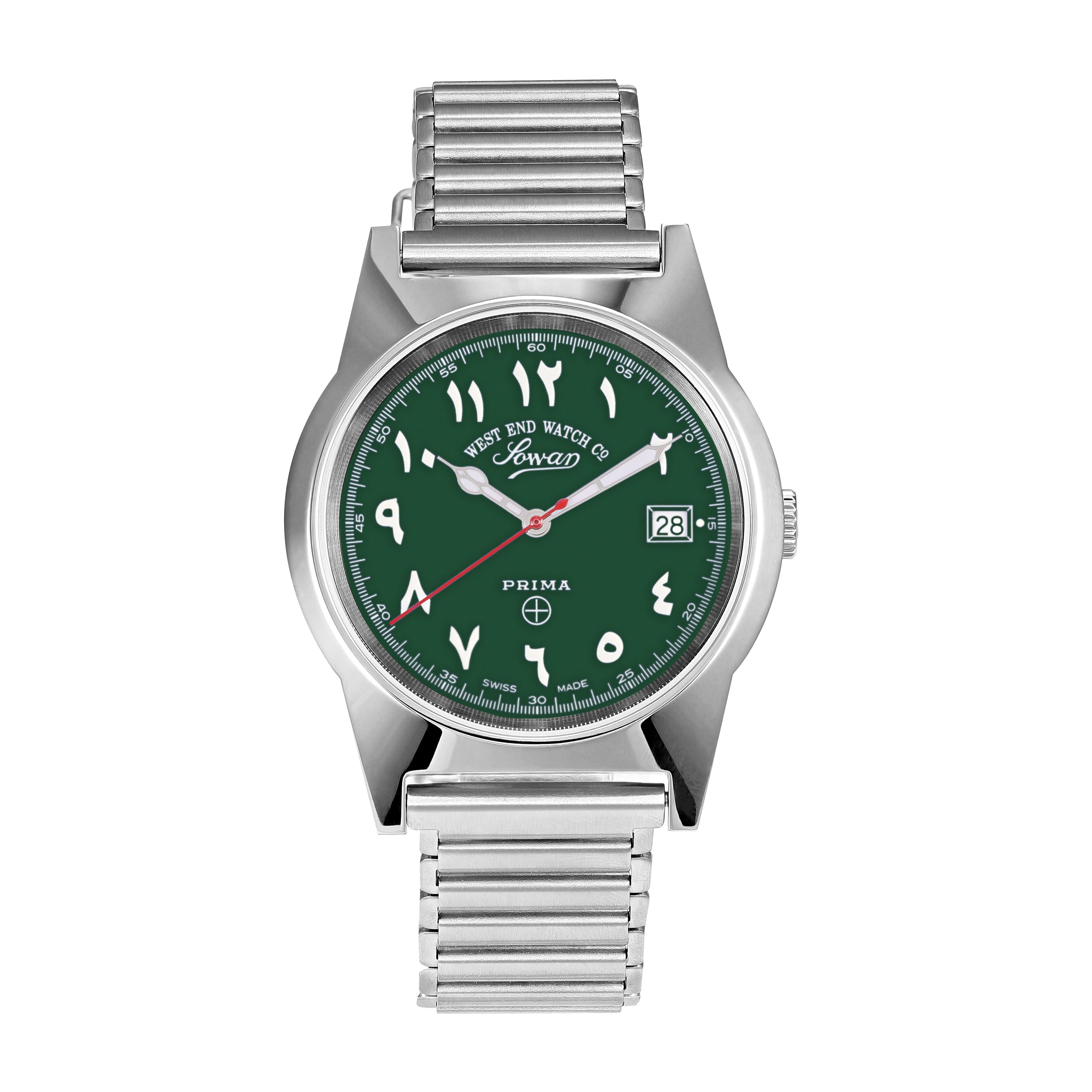 SOUQ - GREEN DIAL WITH LUMINESCENT EASTERN ARABIC NUMERALS