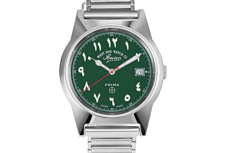 SOUQ - GREEN DIAL WITH LUMINESCENT EASTERN ARABIC NUMERALS