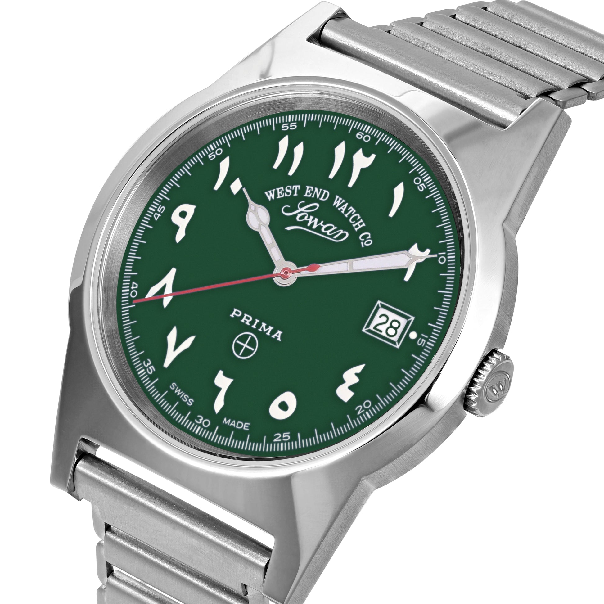 SOUQ - GREEN DIAL WITH LUMINESCENT EASTERN ARABIC NUMERALS