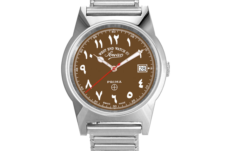 SOUQ - BROWN DIAL WITH LUMINESCENT EASTERN ARABIC NUMERALS