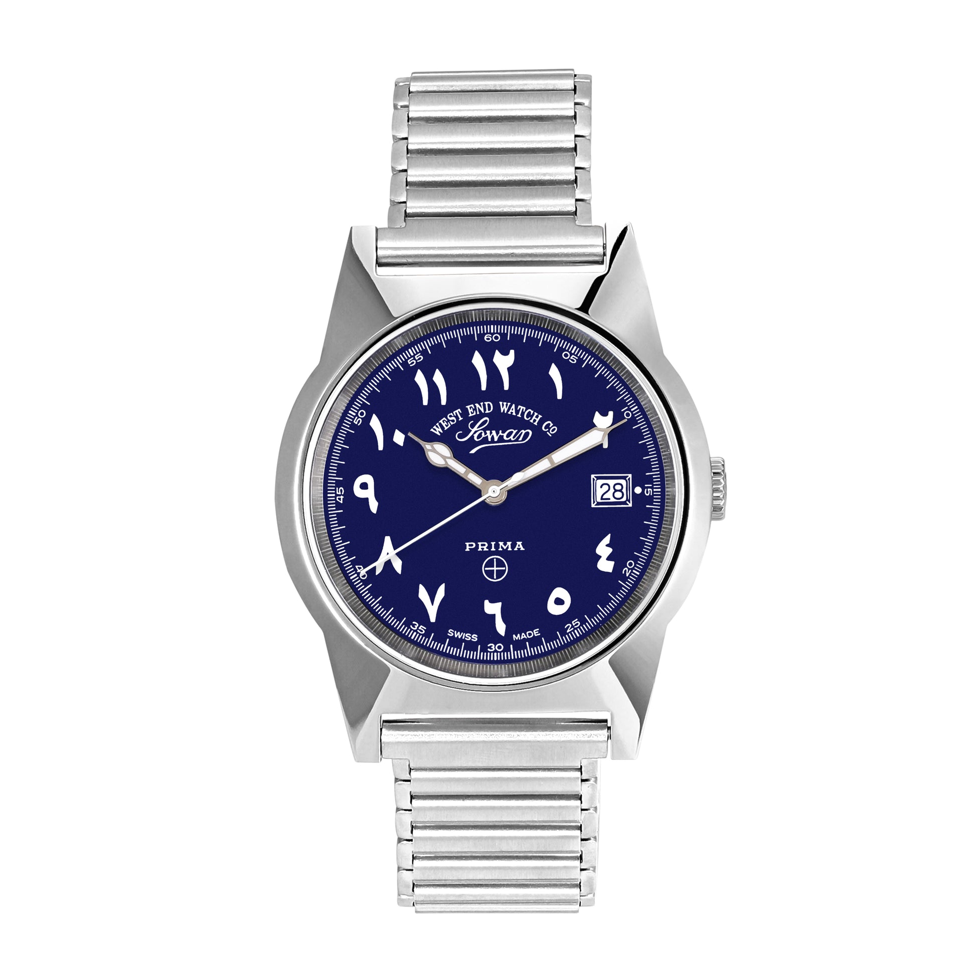 SOUQ - SUNRAY BLUE DIAL WITH LUMINESCENT EASTERN ARABIC NUMERALS