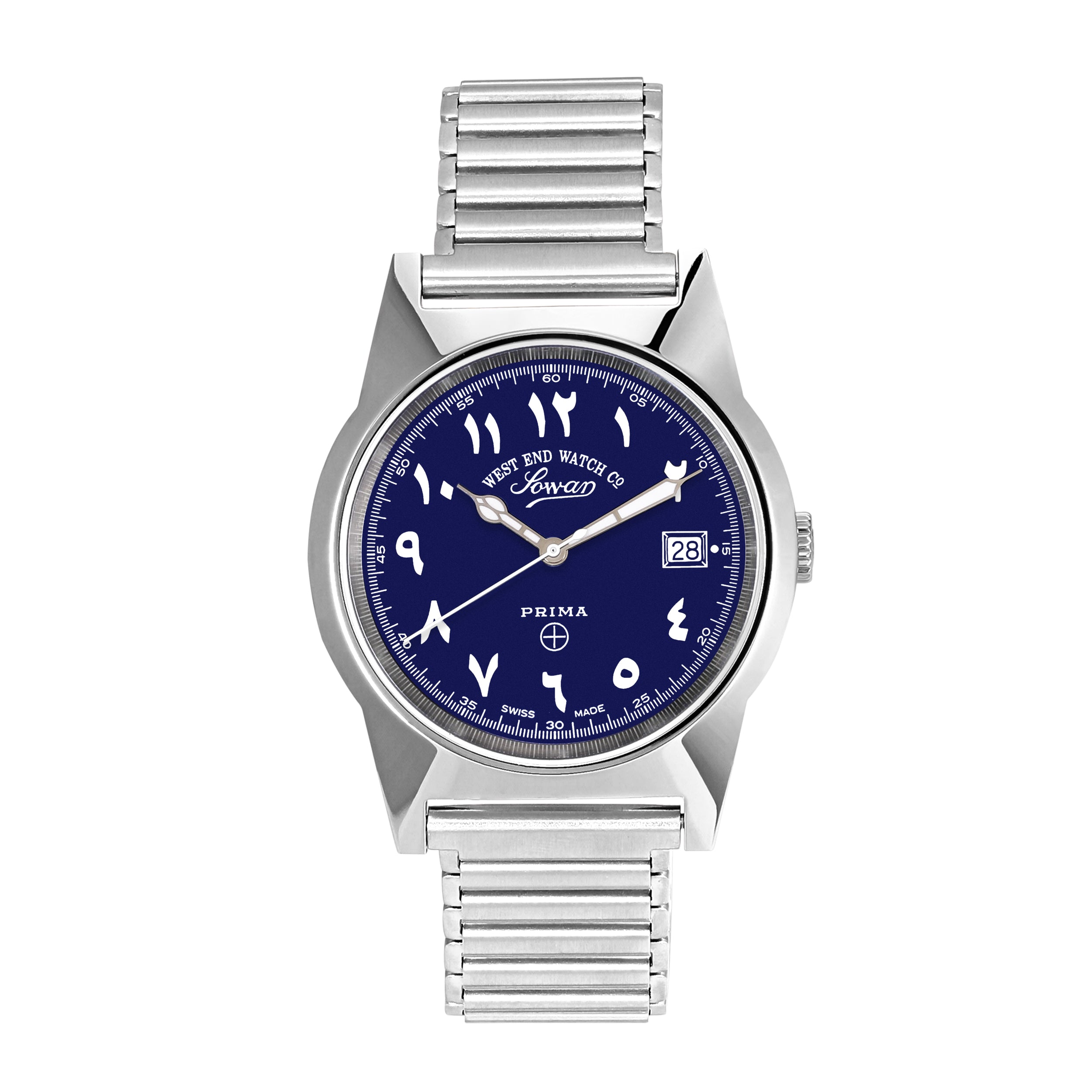 SOUQ - SUNRAY BLUE DIAL WITH LUMINESCENT EASTERN ARABIC NUMERALS