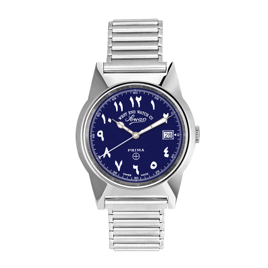 SOUQ - SUNRAY BLUE DIAL WITH LUMINESCENT EASTERN ARABIC NUMERALS