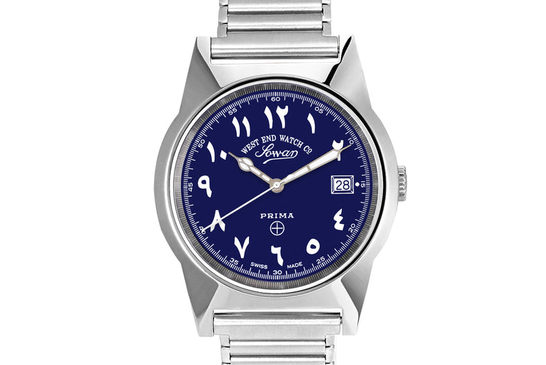 SOUQ - SUNRAY BLUE DIAL WITH LUMINESCENT EASTERN ARABIC NUMERALS