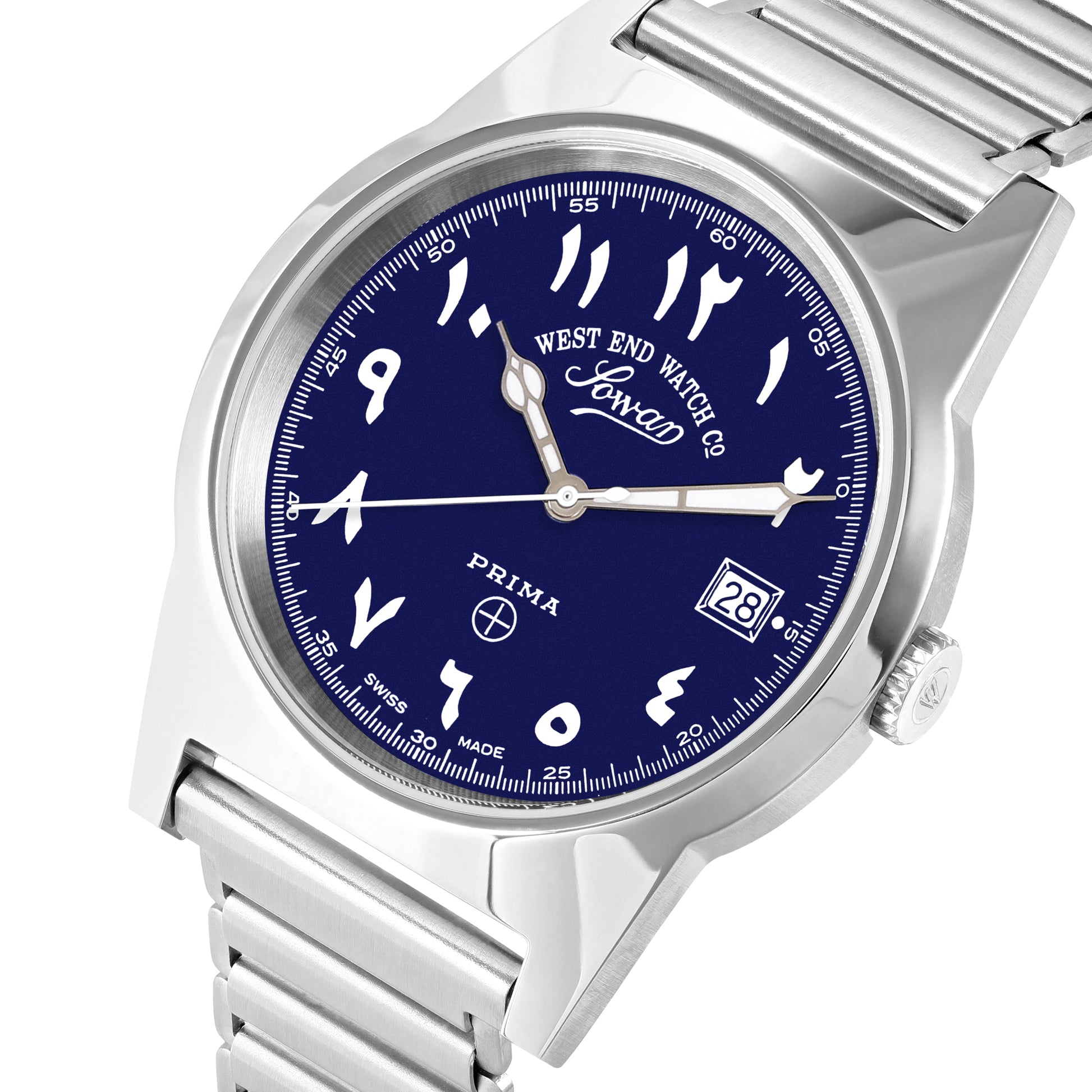 SOUQ - SUNRAY BLUE DIAL WITH LUMINESCENT EASTERN ARABIC NUMERALS