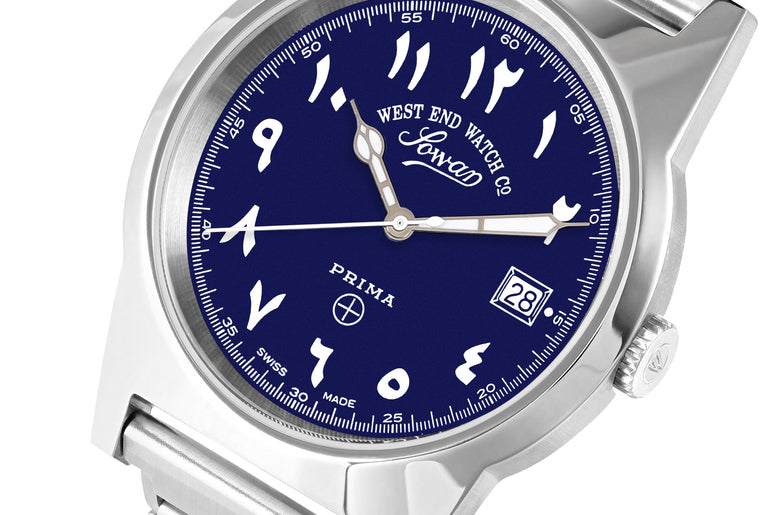 SOUQ - SUNRAY BLUE DIAL WITH LUMINESCENT EASTERN ARABIC NUMERALS