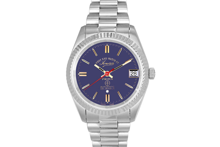 CLASSIC 32 - SUNRAY BLUE DIAL WITH GOLD INDICES