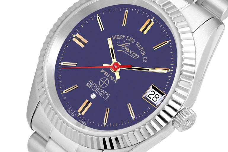 CLASSIC 32 - SUNRAY BLUE DIAL WITH GOLD INDICES