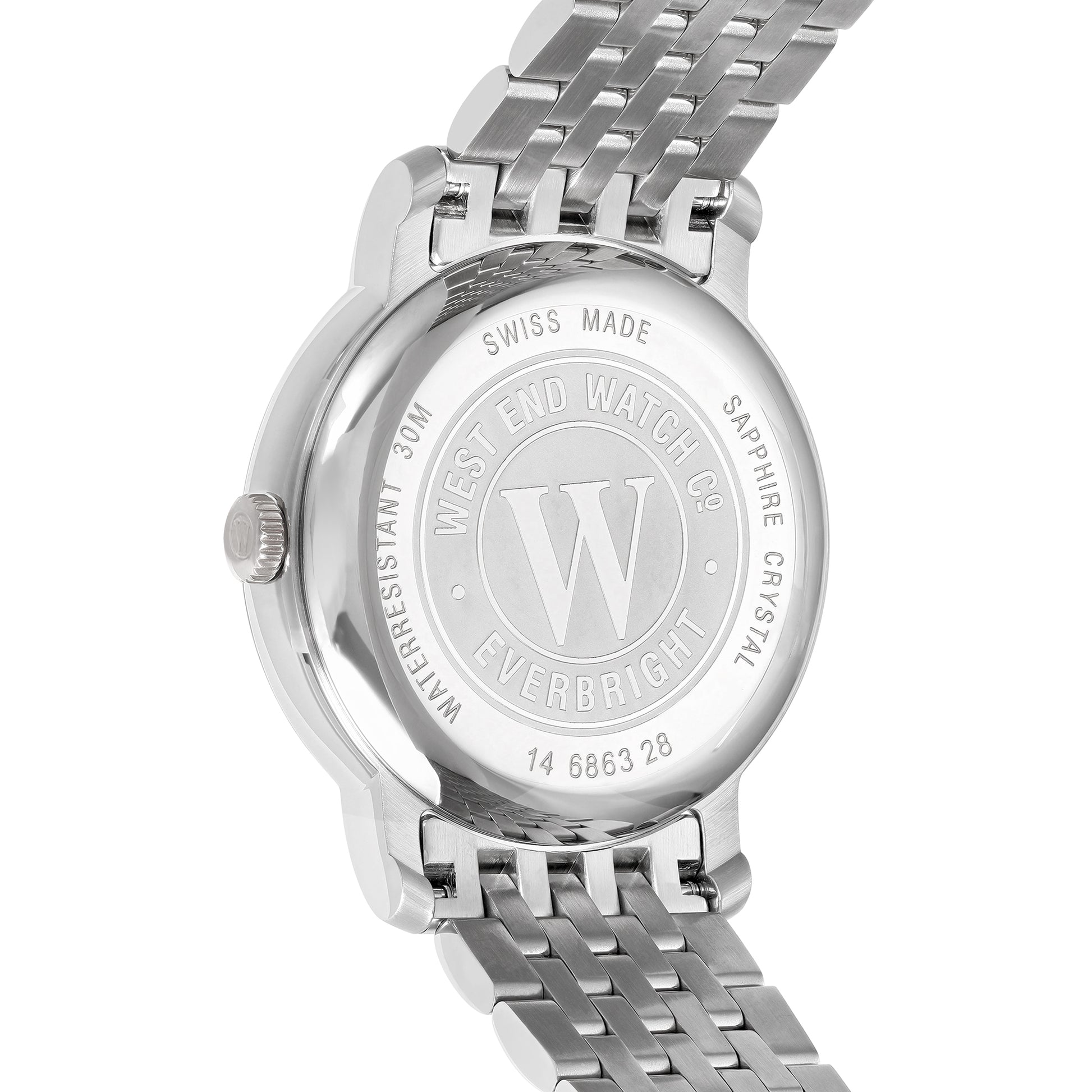 SECUNDUS - WHITE DIAL WITH ROMAN NUMERALS