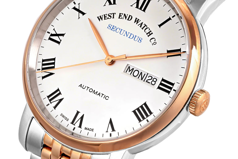 SECUNDUS - WHITE DIAL WITH ROMAN NUMERALS