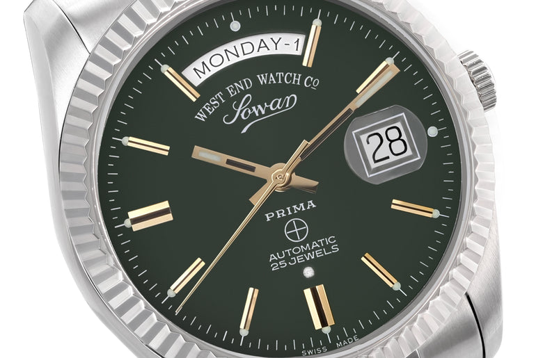 THE CLASSICS 41 - GREEN DIAL WITH GOLD INDICES