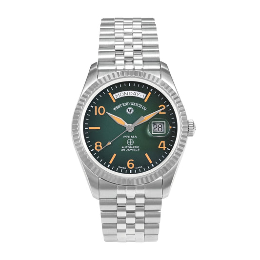 THE CLASSICS 41 - GREEN DIAL WITH ORANGE LUMINESCENT NUMERALS/INDICES