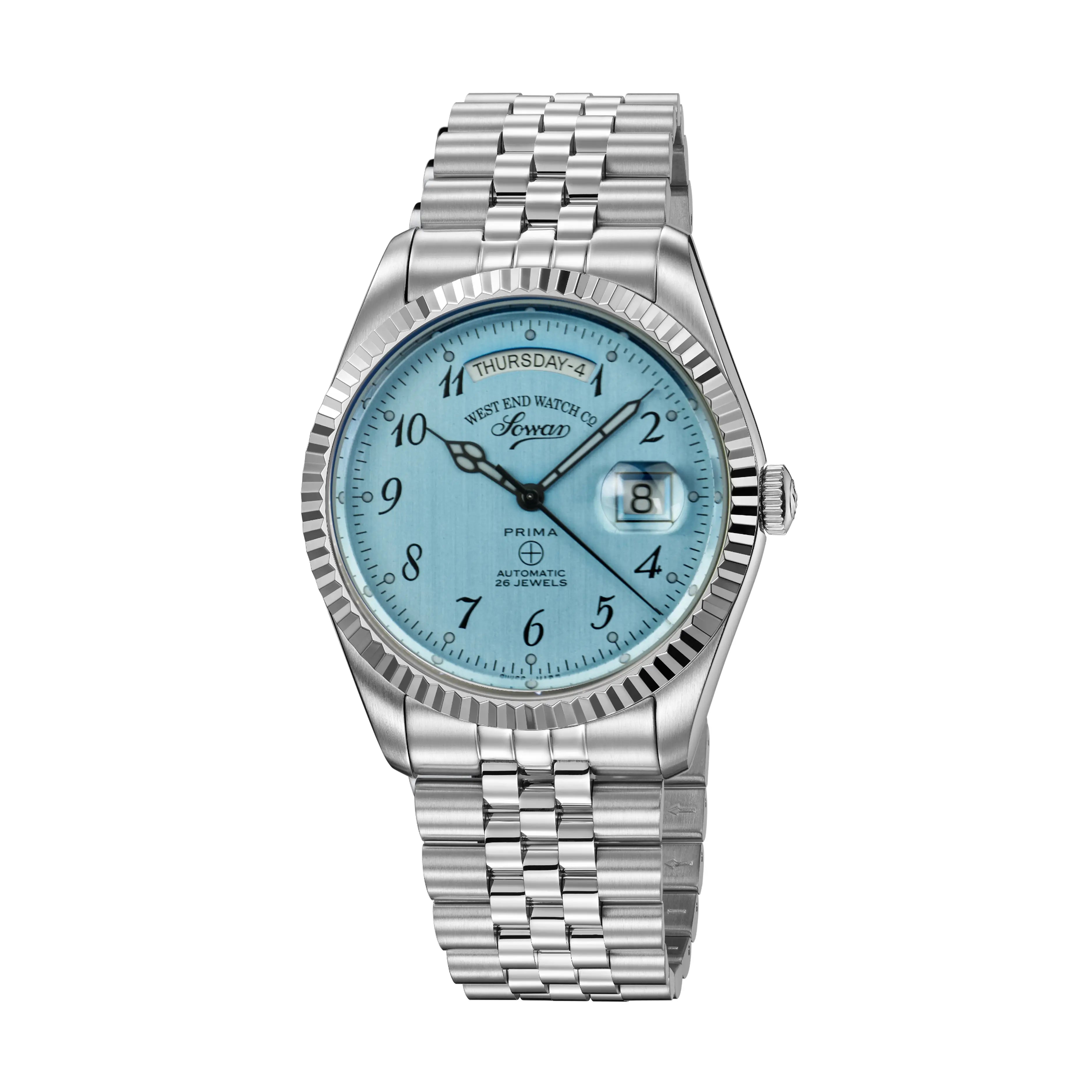 THE CLASSICS 41 - LIGHT BLUE DIAL WITH BLACK NUMERALS