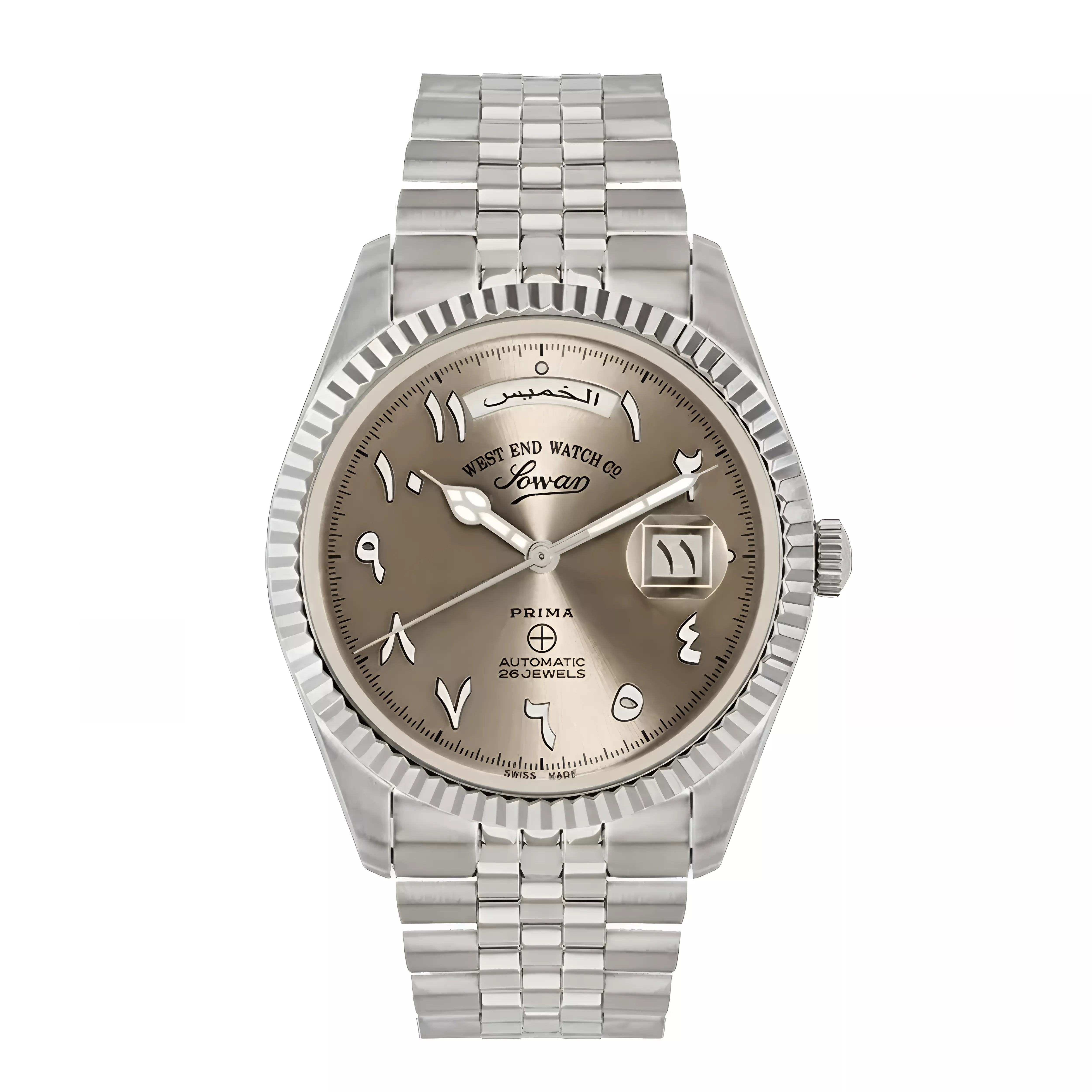 THE CLASSICS 41 - SUNRAY GREY DIAL WITH WHITE ARABIC NUMERALS