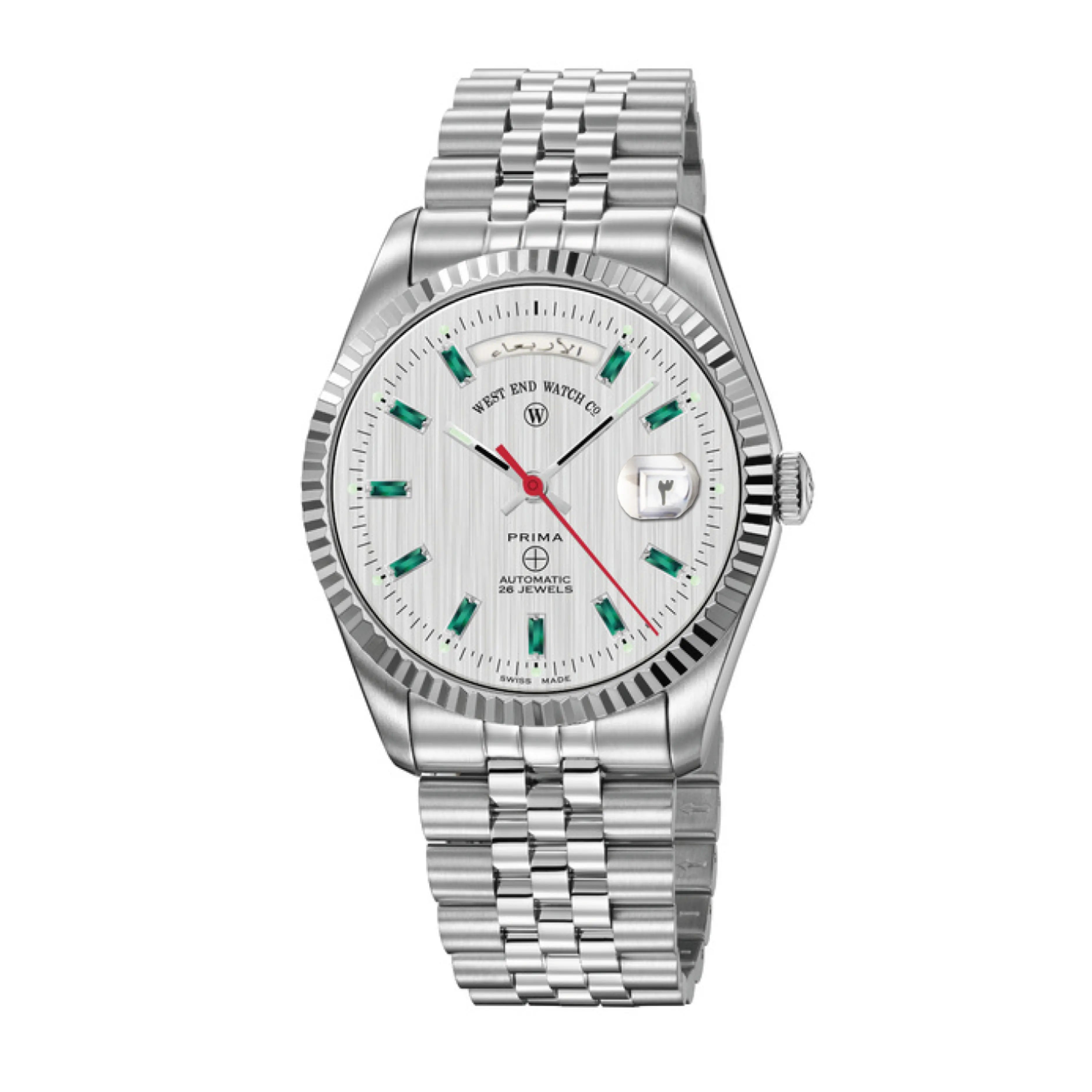 THE CLASSICS 41 - SILVER DIAL W/ GREEN TSAVORITE