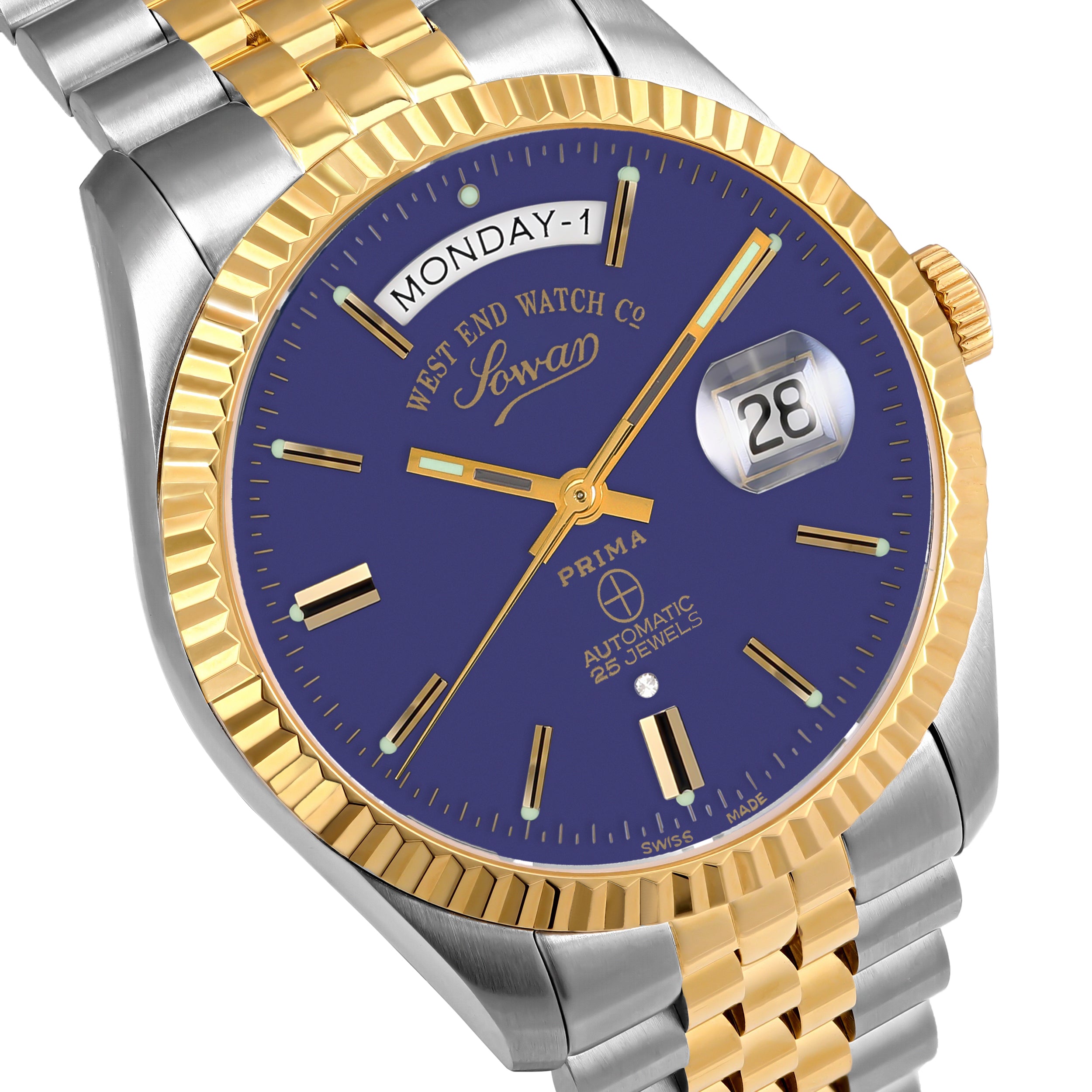 THE CLASSICS 41 - SUNRAY BLUE DIAL WITH GOLD INDICES