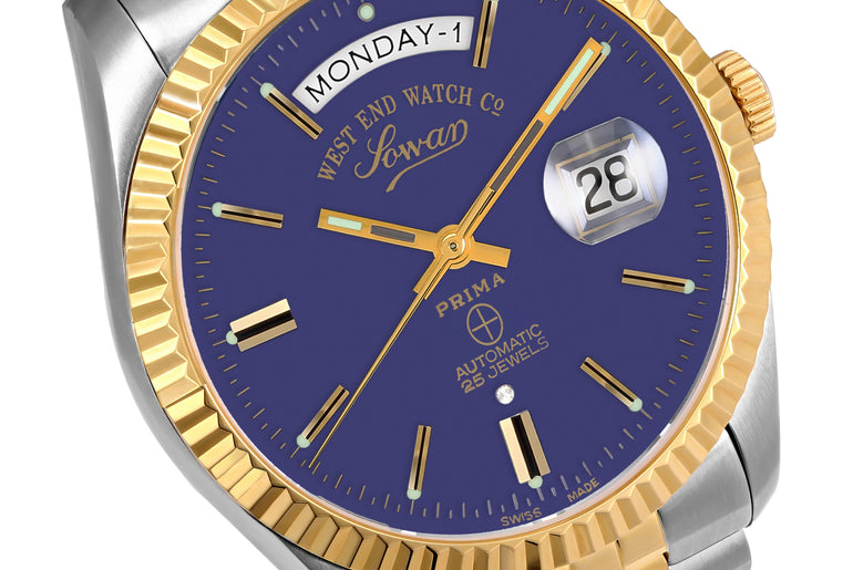 THE CLASSICS 41 - SUNRAY BLUE DIAL WITH GOLD INDICES