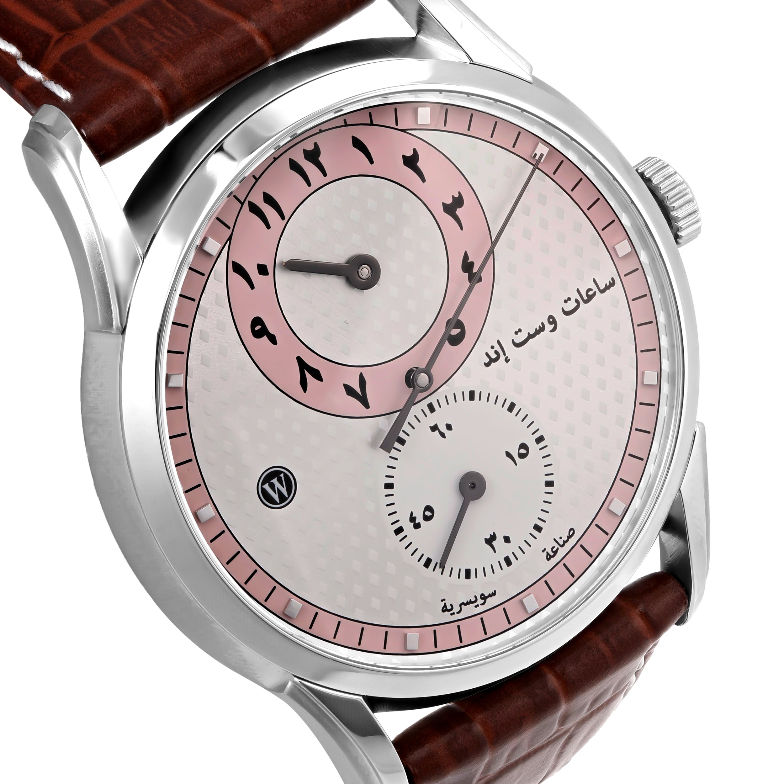 REGULATOR - SILVER PATTERNED PINK DIAL