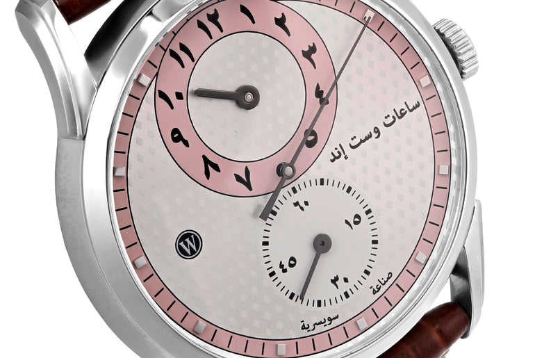 REGULATOR - SILVER PATTERNED PINK DIAL