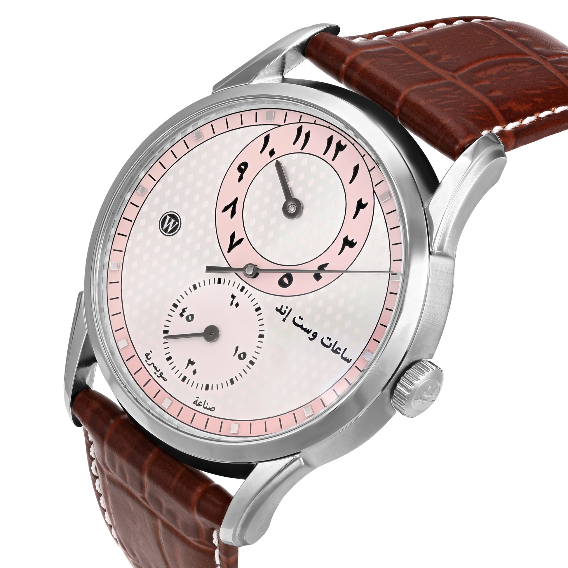 REGULATOR - SILVER PATTERNED PINK DIAL