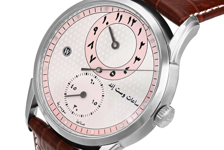 REGULATOR - SILVER PATTERNED PINK DIAL