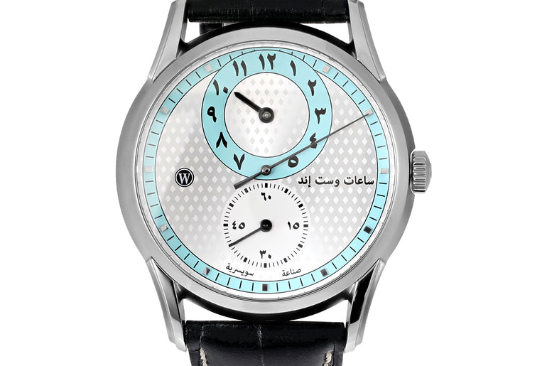 REGULATOR - SILVER PATTERNED TURQUOISE DIAL