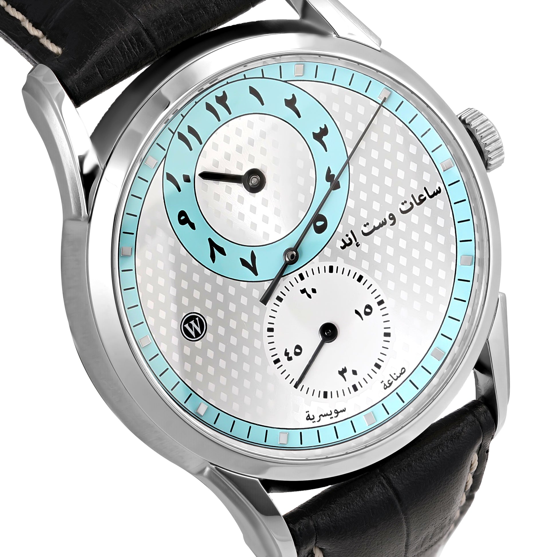 REGULATOR - SILVER PATTERNED TURQUOISE DIAL