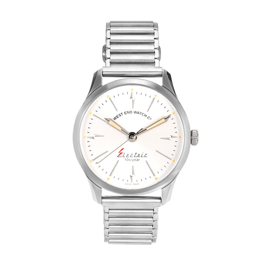 ELECTRIC - SUNRAY SILVER DIAL WITH STAINLESS STEEL STRAP