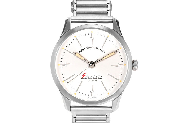 ELECTRIC - SUNRAY SILVER DIAL WITH STAINLESS STEEL STRAP