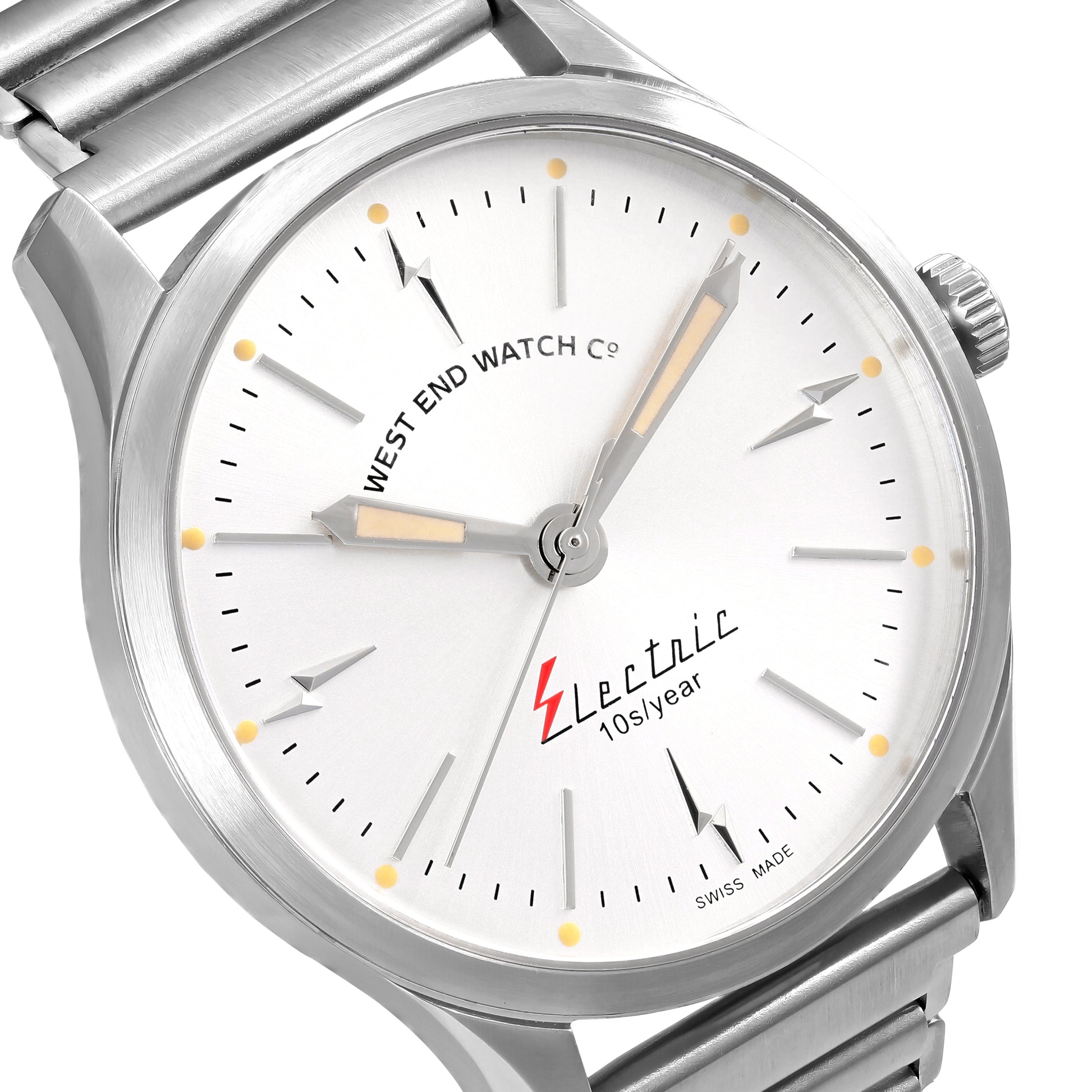 ELECTRIC - SUNRAY SILVER DIAL WITH STAINLESS STEEL STRAP